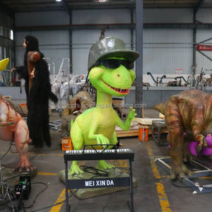 Yüksek kaliteli özelleştirilebilir Animatronic dinozor bant müzik aletleri dinozor oynayabilir - Product Image 2