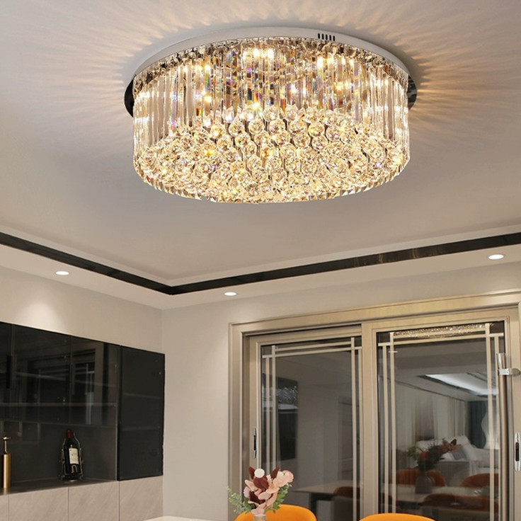 JYLIGHTING Modem Luxury Round Crystal Chandelier for Stunning Home Décor Crystal Ceiling Light for Hotels Livingroom · image 2