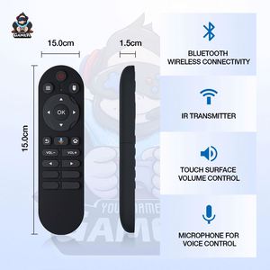 Boîtier <span class=keywords><strong>TV</strong></span> <span class=keywords><strong>Android</strong></span> Tk Explosions G7 Dual System 4K HD avec télécommande vocale sans fil double manette 2 Go 64 Go - Product Image 3