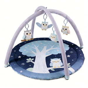 Alfombra de Juego para Bebés Personalizada, Fácil de Montar, 3 en 1, Gimnasio de Juego para Bebés, Alfombra de Actividades con Juguetes Colgantes - Product Image 1