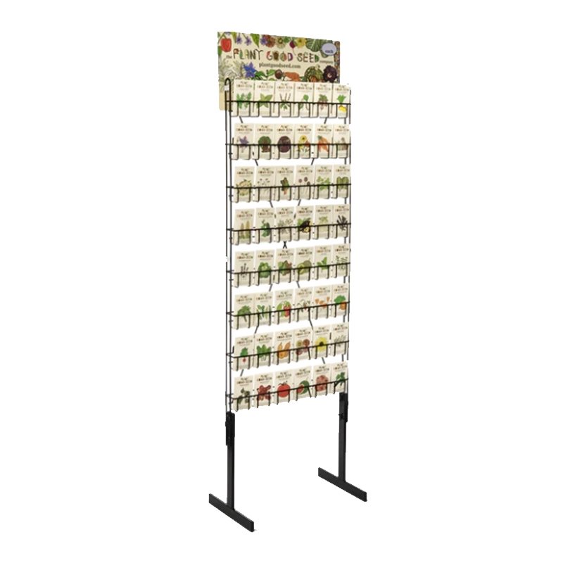 Apache Factory Customized Metal Iron Wire Seed Display Racks Supermarket Grade for Seeds Plants and Crops — view 2