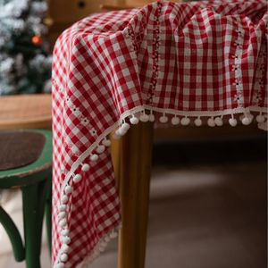 Table à manger rectangulaire 100% coton tissé <span class=keywords><strong>tissu</strong></span> résistant à l'huile teint uni motif géométrique Style moderne fête mariage décor à la maison - Product Image 1