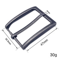 HORSE LOVE Boucle de ceinture en métal réglable de style simple en zinc de 34,5 mm pour accessoires