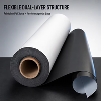 Rouleau d'aimant en ferrite flexible imprimable de 0,85 mm et feuilles A3 A4, aimant souple industriel avec PVC