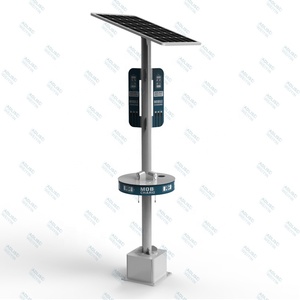 Ngoài trời intellint quảng cáo điện thoại di động năng lượng mặt trời <span class=keywords><strong>Hybrid</strong></span> hệ thống 220V LiFePO4 Pin MPPT chiếu sáng sạc cực trạm - Product Image 6