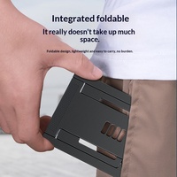 Support de bureau pliable en plastique portable pour diffusion en direct, support universel pour tablette, cours en ligne, réglable, logo personnalisable