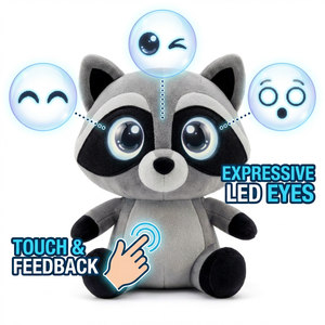 Peluche Électronique Intelligente en Polyester en Forme de Raton Laveur Cuteyeah, Jouet Amusant, Cadeau de Fêtes pour Filles et Garçons, Surprise Parlante, Ouverture OEM - Product Image 5