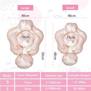 Bouée de bain gonflable pour bébé avec auvent pare-soleil pour piscine extérieure - Product Image 2