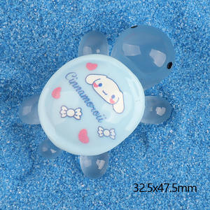 2025 nouveau Micro paysage lumineux Mini tortue bricolage décoration aveugle sac bureau pendule acrylique amulette mignon impression - Product Image 5