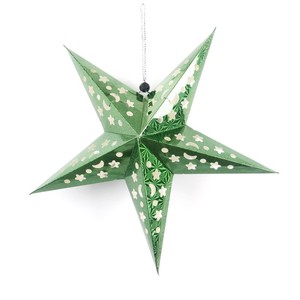 Décoration <span class=keywords><strong>de</strong></span> Noël en papier laser, étoiles à cinq branches, pour festivals, centres commerciaux, bars, maternelles, maisons, plafonds, tridimensionnel - Product Image 4