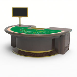 Mesa de Póker de Madera Sólida Antigua Clásica Personalizada de Primera Clase, Profesional, de Lujo, para Juegos de Azar, Baccarat, Casino, en Venta - Product Image 4