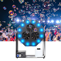Machine à bulles RGB directe usine, personnalisable OEM, avec LED et télécommande DMX, équipement de scène pour mariages et fêtes