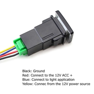 12V chuyển đổi xe dẫn lái xe ánh sáng ON-OFF sương mù đèn đẩy nút đèn thiết bị chuyển mạch cho t oyota tacoma FJ Cruiser - Product Image 5