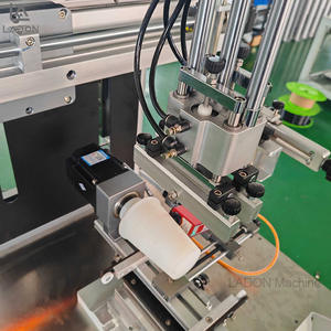 Mesin cetak layar <span class=keywords><strong>Semi</strong></span> otomatis pencetak layar Cup botol Motor Servo Multi warna dengan layar sentuh pendaftaran mikro - Product Image 2