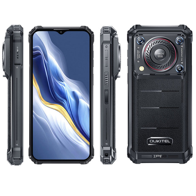 Factory Price WP36 Pro Rugged Gaming Shockproof Phone 6GB+256GB 6.52 Inch LCD 13MP Android 14 Octa Core 4G IP68/IP69K 10600mAh