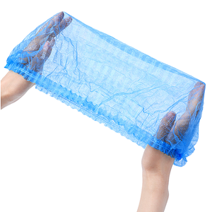 Gorro de <span class=keywords><strong>pelo</strong></span> no tejido de la industria alimentaria, <span class=keywords><strong>redecilla</strong></span> <span class=keywords><strong>para</strong></span> la cabeza de la <span class=keywords><strong>cocina</strong></span>, tapa de Clip desechable blanca, 21 pulgadas, 15gsm - Product Image 2