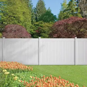 6'x8' PVC Vinyl Privacy Panels Fence For Outdoors