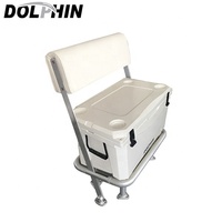 Dolphin — boîte de rangement de qualité Marine, 85QT (80L), refroidisseur, avec siège blanc pour bateau, nouveauté