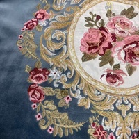 Tissu de canapé en velours brodé de style marocain pour décoration intérieure de luxe, tricoté, résistant aux taches, infroissable, doux et résistant à l'usure