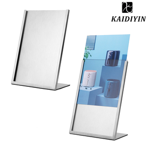 Thời trang l-loại thép không gỉ A4 hiển thị đứng máy tính để bàn Áp phích biển quảng cáo khung ảnh cho phong cách quảng cáo hiển thị - Product Image 2