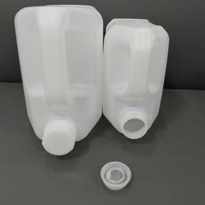 Conteneur recyclable de tambour de seau carré de HDPE de nourriture de 1 gallon pour les produits chimiques avec le label - Product Image 1