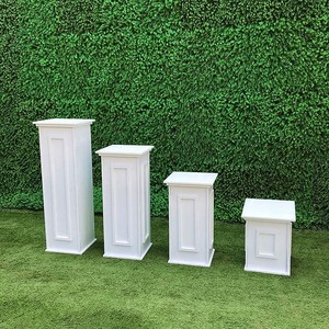 Venta al por mayor <span class=keywords><strong>de</strong></span> accesorios <span class=keywords><strong>de</strong></span> boda divididos <span class=keywords><strong>de</strong></span> PVC con pilares cuadrados, guía <span class=keywords><strong>de</strong></span> carretera al aire libre, nuevos pilares cuadrados romanos <span class=keywords><strong>de</strong></span> boda blancos europeos - Product Image 3