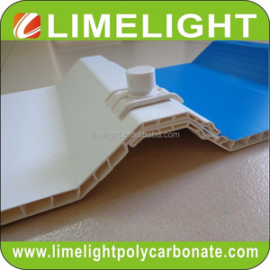 Tôle de toiture en PVC ondulé avec revêtement UV, structure à double paroi, bleu, blanc, bleu+blanc, fabriqué en Chine - Product Image 3