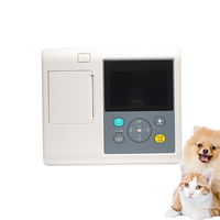 Electrocardiógrafo Veterinario Portátil de 12 Derivaciones y 3 Canales con Monitor de SpO2 y EKG para Monitoreo Cardíaco