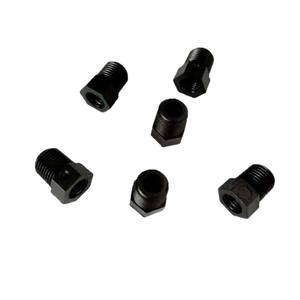 Raccords et conduits de haute qualité en nylon noir plastique, filetage externe 1/8 NPT vers filetage interne 1/4-28 UNF - Product Image 1