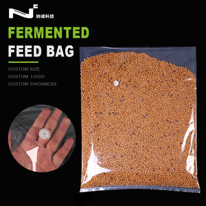 Atacado Transparente PE Sacos De Plástico com One-Way Desgaseificação Válvula Limpar Fermentado Feed para Uso De Farinha