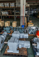 Boîtes de vitesses R57, moteur à engrenages hélicoïdaux, 0,75 kW, 1,1 kW, moteur générateur, réducteur de vitesse pour machines