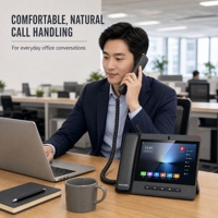 Interphone vidéo IP SIP V680W avec écran tactile 10,1 pouces, caméra 13MP, H.264, PoE, Wi-Fi 6, double Gigabit, RS-485, gestion centralisée