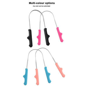 Y tế cấp U hình dạng nhựa xử lý lưỡi <span class=keywords><strong>scraper</strong></span> thép không gỉ lưỡi Cleaner công cụ chăm sóc cho miệng giảm hôi miệng - Product Image 3