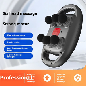 Pistolet Fascia Phenitech avec six têtes de massage Pistolet de massage musculaire des tissus profonds professionnel avec dossier et télécommande - Product Image 2