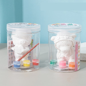 Tự làm màu thạch cao búp bê với bao bì hoàn chỉnh, sáng tạo Gốm và thạch cao sơn thủ công Bộ dụng cụ - Product Image 4