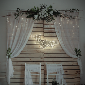 Til Death Custom LED Neon Flex Sign USB Working <span class=keywords><strong>Love</strong></span> Shape pour mariage Bureau Jardin Rouge Bleu Vert Acrylique Lampe-pour Entrepôts - Product Image 3