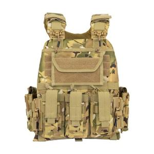 Gilet tactique personnalisé en usine OEM, peut être équipé d'un porte-plaque, gilet de sécurité à libération rapide avec poche triple pour chargeur - Product Image 1