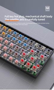 X77-1 K68 2.4GHz Wireless Mechanical <b>Keyboard</b> RGB Backlit Gateron Switches Programmable <b>Keys</b> Gaming Laptop Use USB-C - Product Image 4