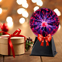 Lampe plasma d'intérieur à activation tactile et sonore, lampe plasma statique de table pour cadeau d'anniversaire ou de fêtes