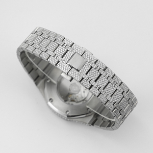 Montre en diamant Moissanite VVS pour homme, style HIP HOP Iced Out, mouvement automatique, fabricant OEM de montres automatiques - Product Image 3
