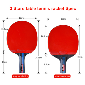 Set di racchette da ping pong a basso costo adatto per principianti 5 strati di legno rosso nero doppio lato <span class=keywords><strong>racchetta</strong></span> da <span class=keywords><strong>tennis</strong></span> - Product Image 6
