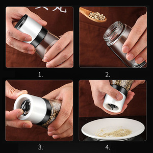 Molinillo Manual <span class=keywords><strong>de</strong></span> <span class=keywords><strong>pimienta</strong></span> y sal para Chef profesional, con cuchillas <span class=keywords><strong>de</strong></span> cerámica y sin depósito ajustable, el mejor Molino <span class=keywords><strong>de</strong></span> especias - Product Image 3