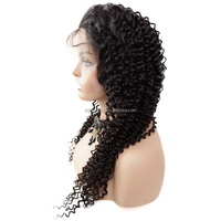 HL07 13x4 perruque Lace Front Wig Remy cheveux humains, 10A Grade longue femmes indiennes 10A 150% 12 pouces-28 pouces Body Wave Fo noir 1 pièce