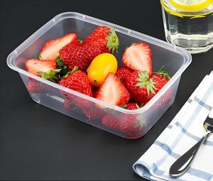 Conteneur alimentaire transparent pour emporter, étanche, jetable, boîte à bento pour la restauration rapide, emballage alimentaire pour la restauration - Product Image 5