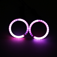 Vente en gros RGB RGBW flow series 80mm 90mm 100mm anneaux halo led yeux d'ange pour Dodge Charger