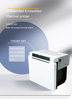 Impresora Térmica de Panel MASUNG de 3 Pulgadas con Corte Automático, Impresión en Blanco y Negro, Impresora de Recibos Integrada para Máquinas Expendedoras y Kioscos
