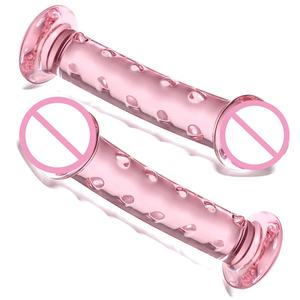 Frauen Sexspielzeug Simulation Penis Pink Crystal Dildos <span class=keywords><strong>Xxxl</strong></span> Glas dildos - Product Image 1