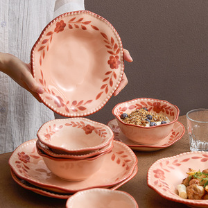 Hot Selling Ceramic Tableware 7/13/20 Pcs Stoneware Ceramic <b>Dinnerware</b> <b>Set</b> Ceramic Cutlery and Dish <b>Set</b> - Product Image 5