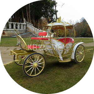 Asiento blanco Calabaza Carruaje real tirado por caballos Transporte especial sin caballos eléctrico - Product Image 4