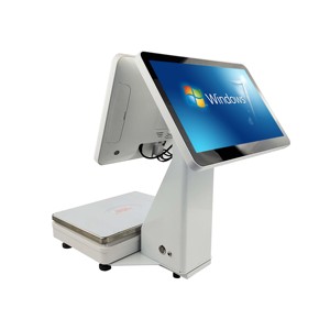 Eingebauter 15,6-Zoll-Thermodrucker Tragbare elektronische Waage Einfachheit der Bediener-Touchscreen-Verkaufs stelle - Product Image 4